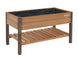 Miracle-Gro Wood 2 x 4 x 2.3 ft Raised Garden Planter with Shelf