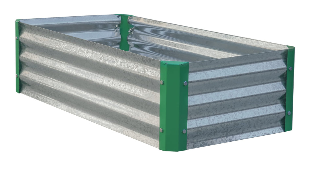 Miracle-Gro 2 x 4 x 1 ft Galvanized/Green Raised Garden Bed