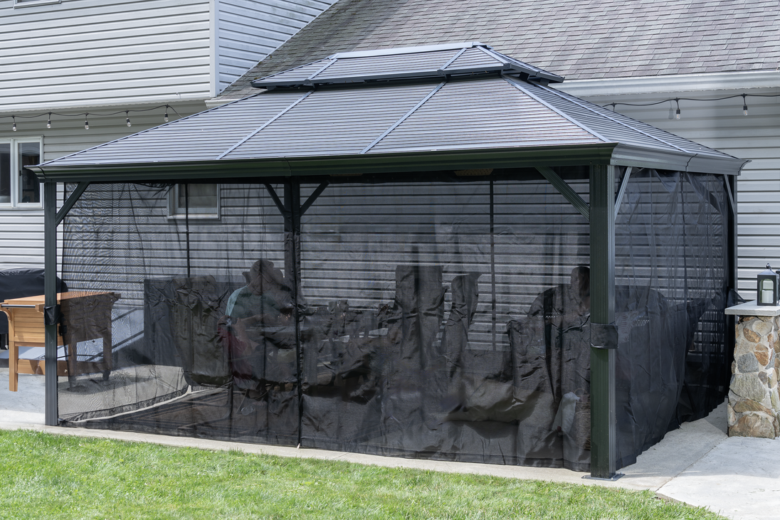 Mykonos II Double Roof Hardtop Gazebo