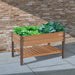 Miracle-Gro Wood 2 x 4 x 2.3 ft Raised Garden Planter with Shelf