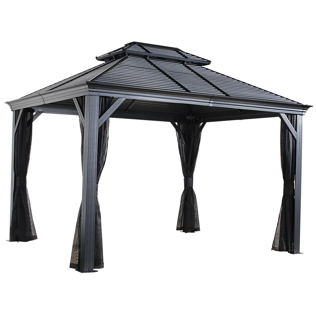 Mykonos II Double Roof Hardtop Gazebo