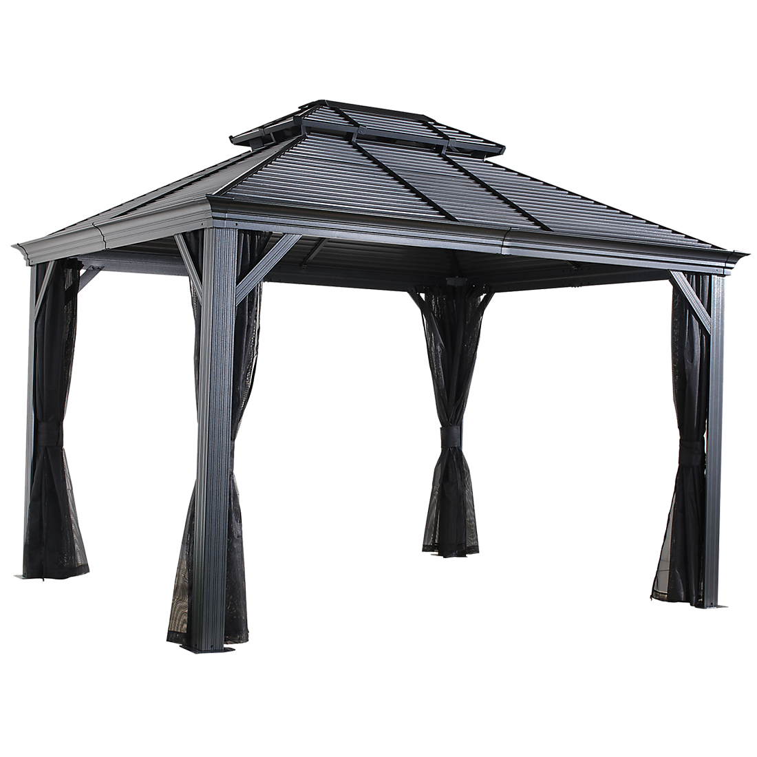 Mykonos II Double Roof Hardtop Gazebo