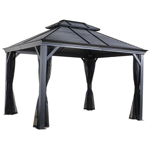 Mykonos II Double Roof Hardtop Gazebo