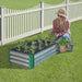 Miracle-Gro 2 x 4 x 1 ft Galvanized/Green Raised Garden Bed