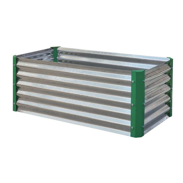 Miracle-Gro 2 x 4 x 2 ft Galvanized Green Raised Garden Bed
