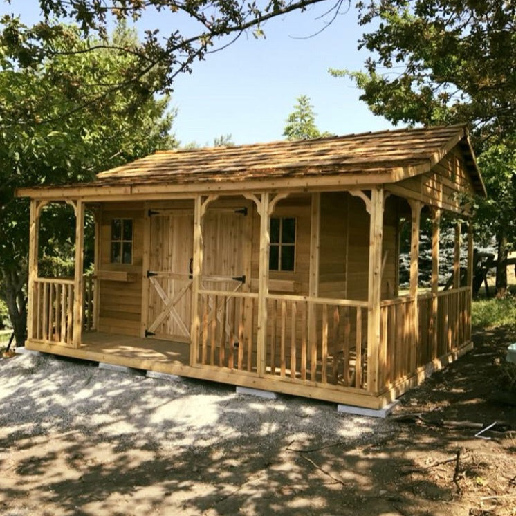 Modern Farmhouse Shed Kits with Porch