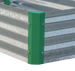 Miracle-Gro 2 x 4 x 1 ft Galvanized/Green Raised Garden Bed