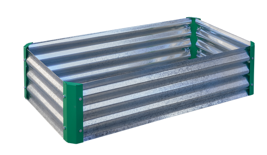 Miracle-Gro 2 x 4 x 1 ft Galvanized/Green Raised Garden Bed