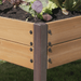 Miracle-Gro Wood 2 x 4 x 2.3 ft Raised Garden Planter with Shelf