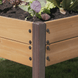 Miracle-Gro Wood 2 x 4 x 2.3 ft Raised Garden Planter with Shelf