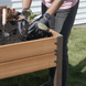 Miracle-Gro Wood 4 x 4 x 2.3 ft. Raised Garden Planter